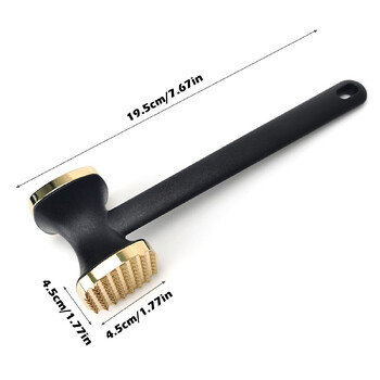 Steak Hammer Mallet Διπλής Όψης Κράμα Ψευδάργυρου Meat Tenderizer Φορητό χοιρινό μπριζόλα για εργαλεία κουζίνας