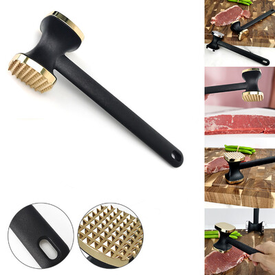 Steak Hammer Mallet Διπλής Όψης Κράμα Ψευδάργυρου Meat Tenderizer Φορητό χοιρινό μπριζόλα για εργαλεία κουζίνας