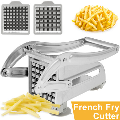 Εγχειρίδιο French Fry Cutter από ανοξείδωτο ατσάλι Potato Chipper Fast Cutter Potato Chip Cutter Πολυλειτουργικός κόφτης λαχανικών