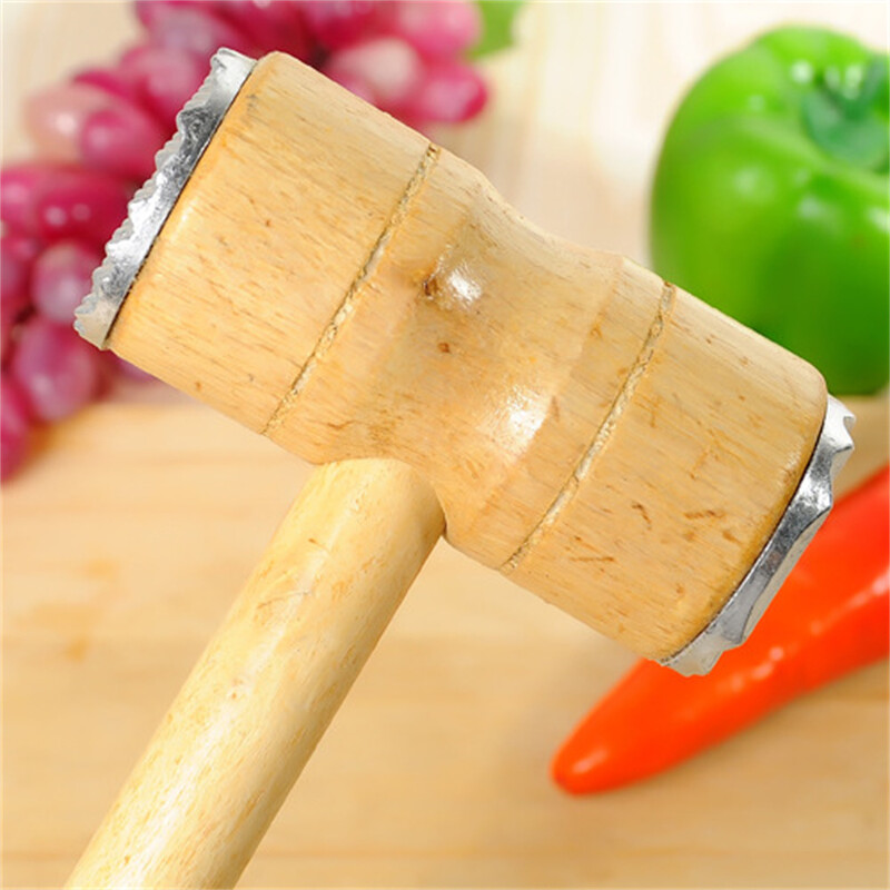 Mėsos minkštiklis su patogia rankena dvipusis mėsos plaktukas, skirtas virtuvėje, labai patvarus mėsos plaktukas jautienos žuviai