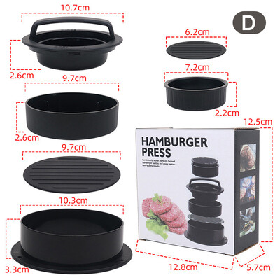 Aukštos kokybės apvali mėsainio forma aliuminio lydinio mėsainio mėsa jautienos kepsninės mėsainiai mėsos presai virtuvės maisto forma