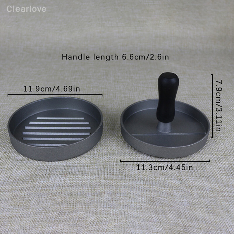 Aukštos kokybės apvali mėsainio forma aliuminio lydinio mėsainio mėsa jautienos kepsninės mėsainiai mėsos presai virtuvės maisto forma