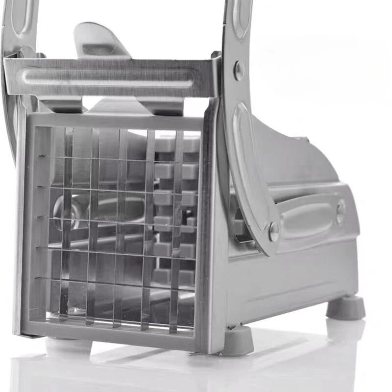 Prancūziškų bulvyčių pjaustyklės daugiafunkcis daržovių vaisių smulkintuvas su 2 nerūdijančio plieno peiliukais, skirtas prancūziškų bulvyčių traškučių gaminimo mašinai bulvių pjaustyklei