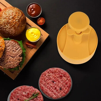 Pisol Hamburger Press Burger Patty Maker για γεμιστά μπιφτέκια Μοσχαρίσιο λαχανικό Καλούπι τέλειο για μπέργκερ Μπουρέκια Μαγειρική μπάρμπεκιου