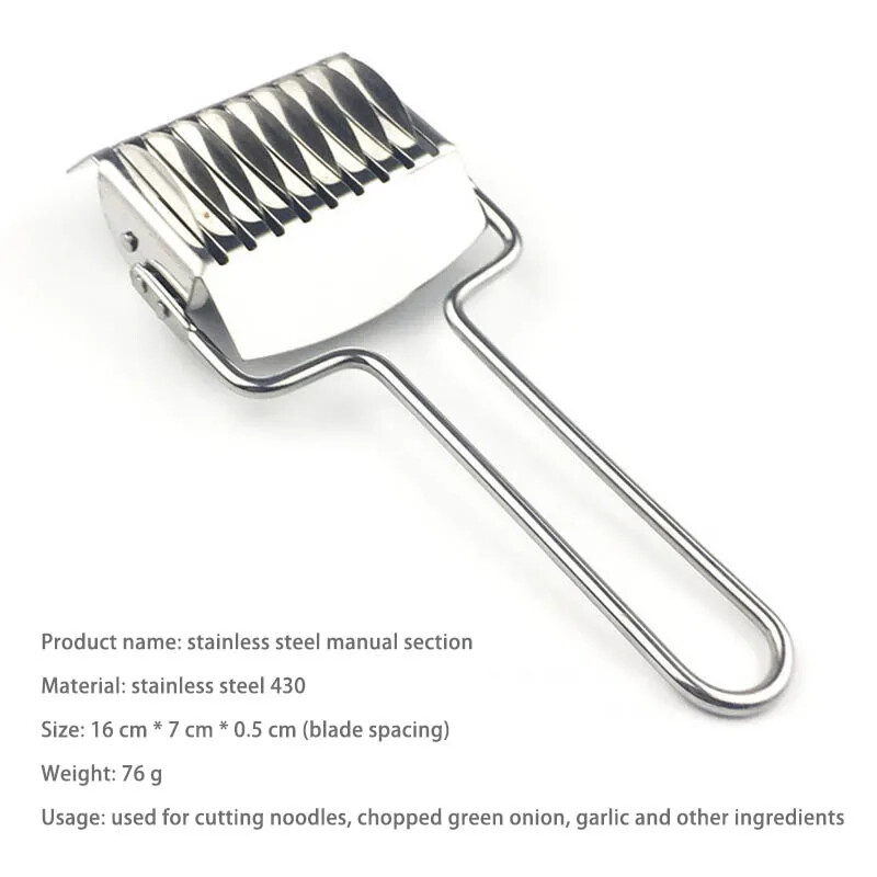 Mașină de presat Mâner anti-alunecare Gadget de bucătărie Spaetzle Maker Cuțit pentru tăiat tăiței 1PC Secțiune manuală Dispozitiv de tăiat eșalope