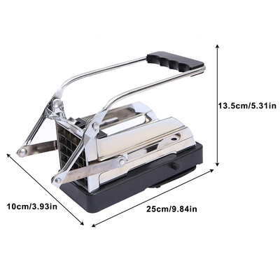 Naujausias nerūdijančio plieno bulvių drožlių pjaustytuvas, rankinis virtuvės daržovių smulkintuvas virtuvei