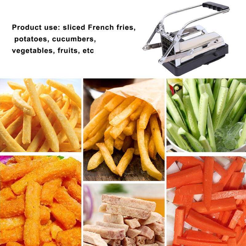 Naujausias nerūdijančio plieno bulvių drožlių pjaustytuvas, rankinis virtuvės daržovių smulkintuvas virtuvei