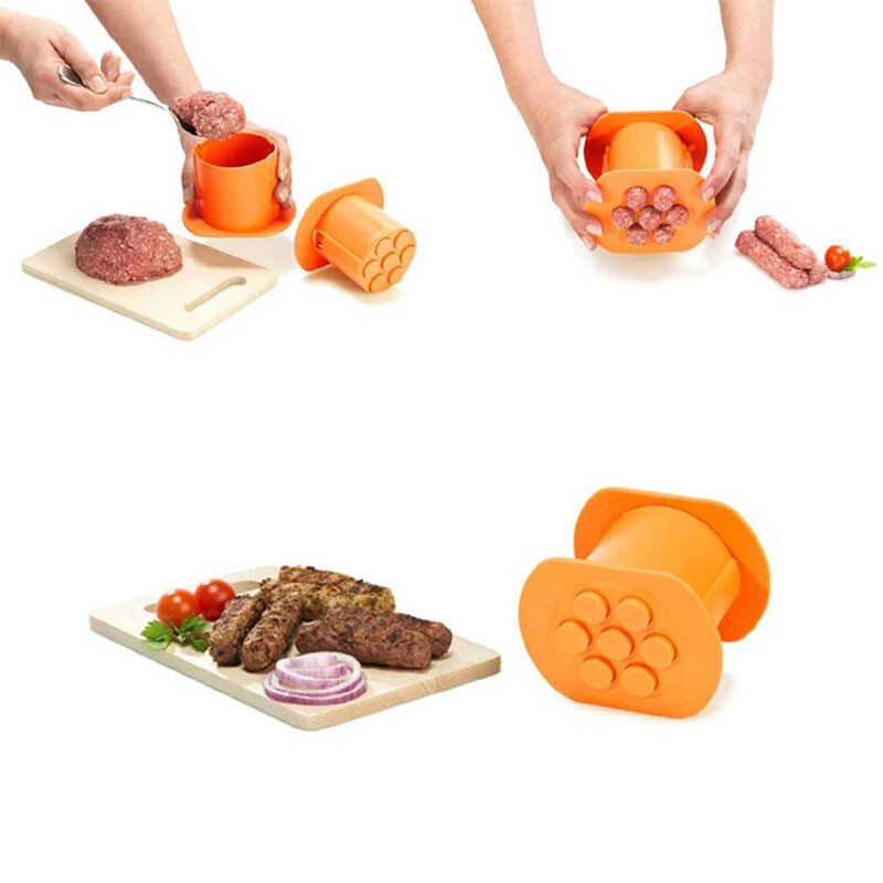 1 tk majapidamisjuhend Hot Dog Machine liharibad Ekstruuder Hot Dog Lihapallid Kiire prototüüpimine Köök DIY vidinad, mida on lihtne puhastada