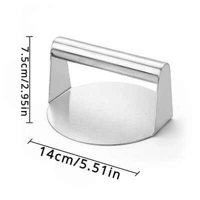 Roostevabast terasest purustatud burgeripressid hamburgeri pätsikesed lihamasser ümmargune lihapressivorm Deli Meatsi köögitarvikute jaoks