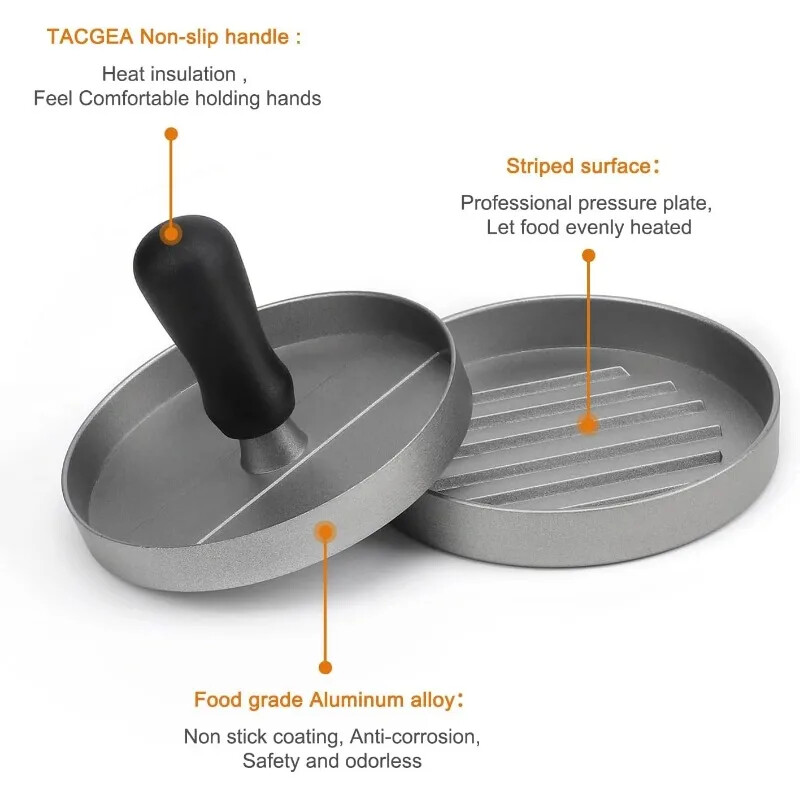 Nelipnus mėsainių mėsainių paplotėlių gaminimo aparatas su vaško popieriumi, aliuminio mėsainių gaminimo aparatas, skirtas virtuvės kepsninei