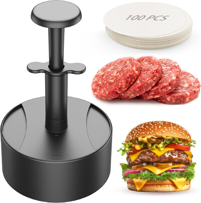 Hamburger Burger Press Patty Maker за пълнено говеждо вегетариански бургер Hamburger Maker Форма идеална за бургери Готвене на банички барбекю