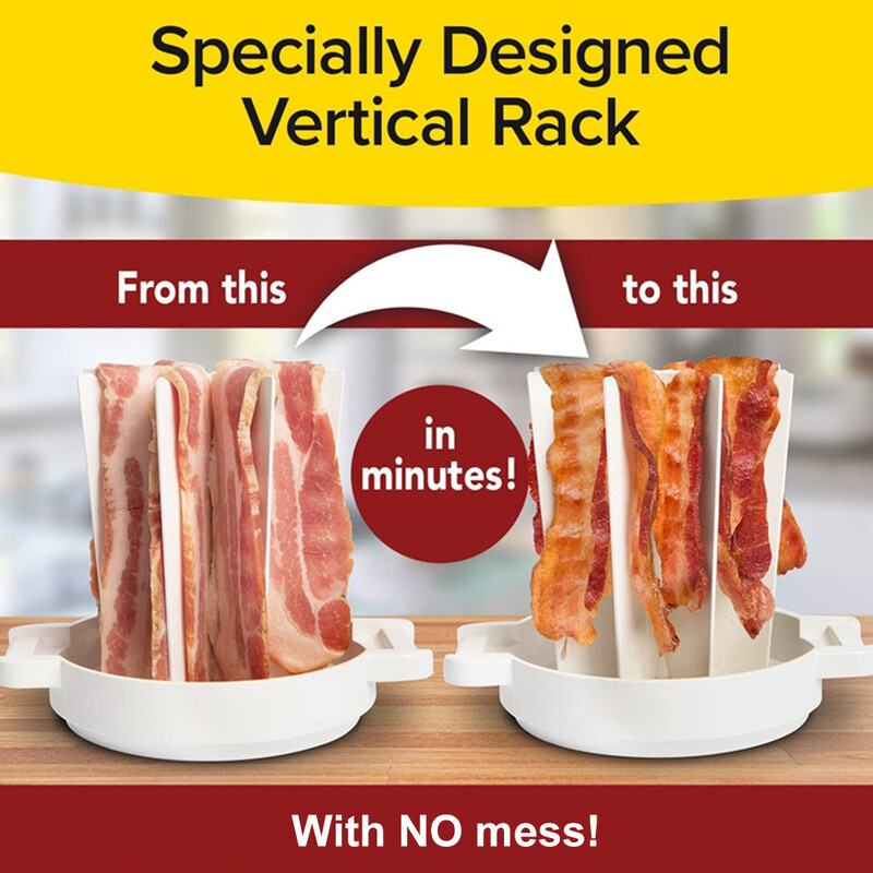 Nauji šoninės kepimo įrankiai Mėsos prietaisai skrudintuvai Skanūs mikrobangų krosnelės Skanūs šoninės skardinės viryklės, atsparios purslams ir netvarkos dizainas