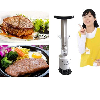 Πολυλειτουργικό Meat Tenderizer Needle από ανοξείδωτο ατσάλι Steak Meat Injector Γεύση μαρινάδας Σύριγγα Εργαλεία κουζίνας