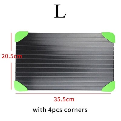 Greito atitirpinimo padėklas šaldytai mėsai Didelio dydžio atšildymo lėkštė su grioveliu