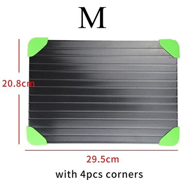 Greito atitirpinimo padėklas šaldytai mėsai Didelio dydžio atšildymo lėkštė su grioveliu