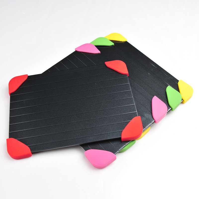 Greito atitirpinimo padėklas Planche Dekongeliacija Atšildymas Šaldytas maistas Mėsa Vaisiai Greitas atitirpinimo lėkštė Plokštės atitirpinimo padėklas Virtuvės prietaisai