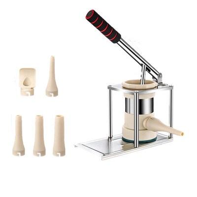 Didelis atidarymas nerūdijančio plieno dešrų įdarui Daugkartinis nešiojamasis dešrų gaminimo įrankis Virtuvės reikmenys Didelės talpos neslystantis