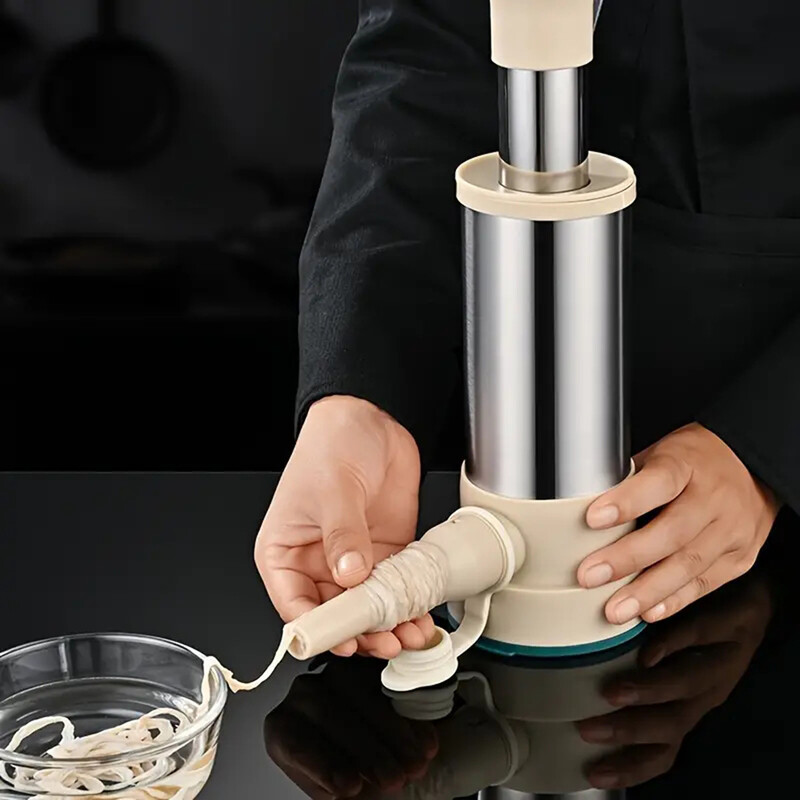 Didelis atidarymas nerūdijančio plieno dešrų įdarui Daugkartinis nešiojamasis dešrų gaminimo įrankis Virtuvės reikmenys Didelės talpos neslystantis