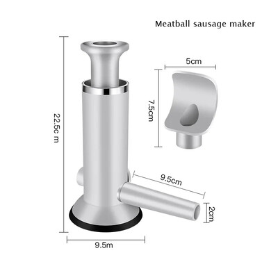 Dešros įdaru Dešrelių įdarymo mašina Nerūdijančio plieno naminis virtuvės mėsos dešrų gaminimo įrankis Horizontali dešrų gaminimo mašina