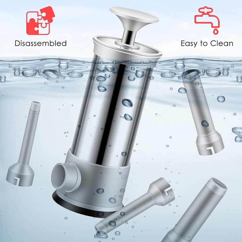 Dešrų įdaras su 4 skirtingų dydžių įdaru vamzdeliais Dešrų įdaras Greitas dešrų įdaras Užpildas Švirkštas Maži dešrų įrankiai