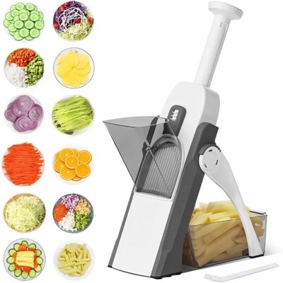 Εγχειρίδιο πολλαπλών λειτουργιών Vegetable Cutter Slicer Potatoes Slicer Chopper Τεμαχιστές τηγανιτές πατάτες Maker Peelers Kitchen Gadgets