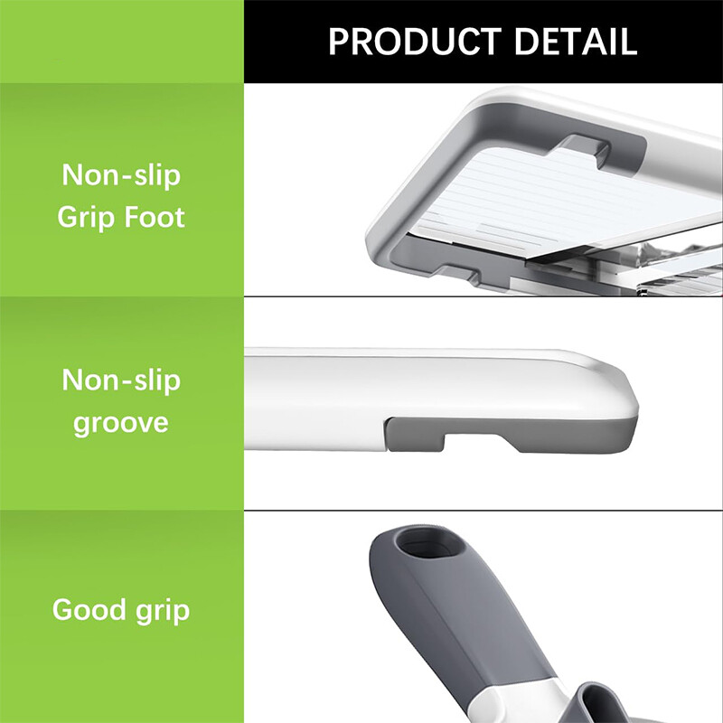 LMETJMA daugiafunkcinis rankinis mandolino pjaustyklė su reguliuojamu nerūdijančio plieno peiliuku virtuvės daržovių smulkintuvas sūrio tarka JT237