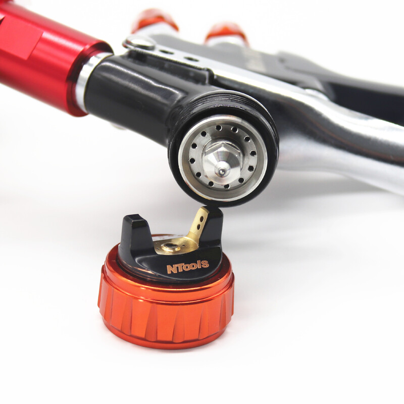 Purškimo pistoletas su 400CC mišinio puodelio oro purškimo pistoletu su dažų maišymo puodeliu ir adapteriu mini purškimo pistoletas dažų purškimo pistoletas 1,2 mm antgalis