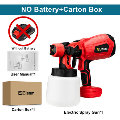 1000 ml belaidis elektrinis purškimo pistoletas nešiojamasis buitinis dažų purkštuvas automobilių baldams plieno dangos aerografas skirtas Makita 18V baterijai