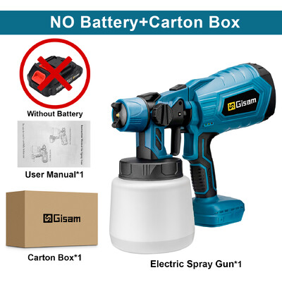 1000 ml belaidis elektrinis purškimo pistoletas nešiojamasis buitinis dažų purkštuvas automobilių baldams plieno dangos aerografas skirtas Makita 18V baterijai