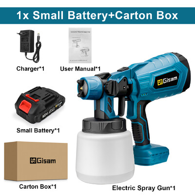 1000 ml belaidis elektrinis purškimo pistoletas nešiojamasis buitinis dažų purkštuvas automobilių baldams plieno dangos aerografas skirtas Makita 18V baterijai