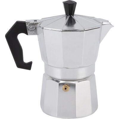 Fierbător de cafea din aluminiu de uz casnic italian octogonal moka ceainic de cafea birou acasă călătorii în aer liber camping echipament pentru tacamuri