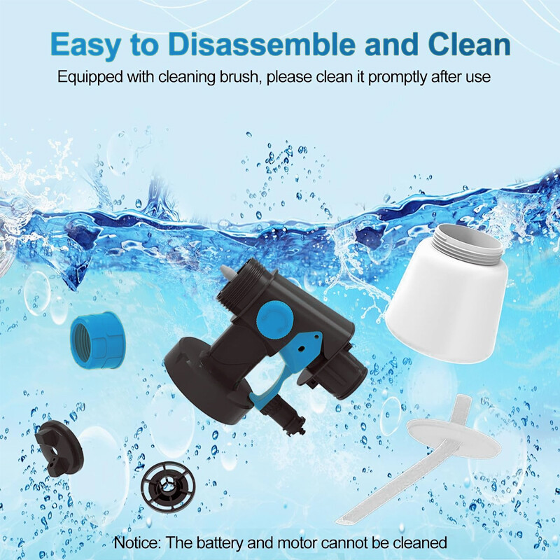 1500 W elektriline juhtmeta pihustuspüstol HVLP värvipihusti Dewalt 20 V patarei mööbli pinnakattega õhuhari Makita 18 V aku jaoks