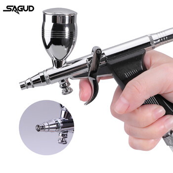 SAGUD Professional Airbrush Kit 0,3/0,5/0,8mm Αξεσουάρ βελόνας ακροφυσίου Κατάλληλο για βάψιμο με σπρέι μοντέλου αυτοκινήτου Nail Art Tattoo