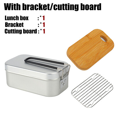 Itin lengvi stalo reikmenys stovyklavimui virtuvės reikmenys priešpiečių dėžutės kepimo puodai iškylų priedai Lauko stalo įrankiai virtuvės komplektas žygiai sportui