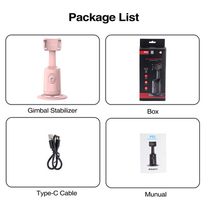 360 sukimosi dirbtinio intelekto stebėjimas, automatinis veido stabilizatorius, vienpusis stalinis kompiuteris P01 stebėjimas, skirtas tiesioginei fotografijai