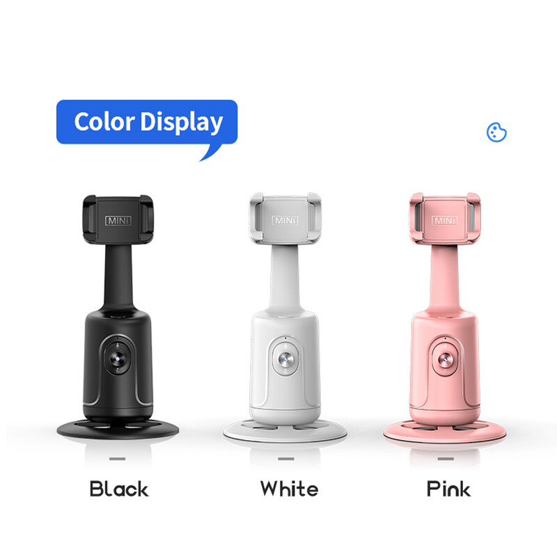 Automatinis veido sekimo telefono asmenukių lazdelė išmanusis 360° besisukantis laikiklis dirbtinio intelekto stebėjimo vaizdo įrašo vaizdo įrašas Live Gimbal stabilizatoriaus trikojis, skirtas Tiktok