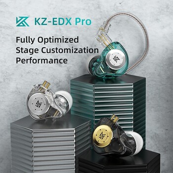 KZ EDX PRO Динамични слушалки HIFI бас слушалки In Ear Monitor Спортни шумопотискащи слушалки