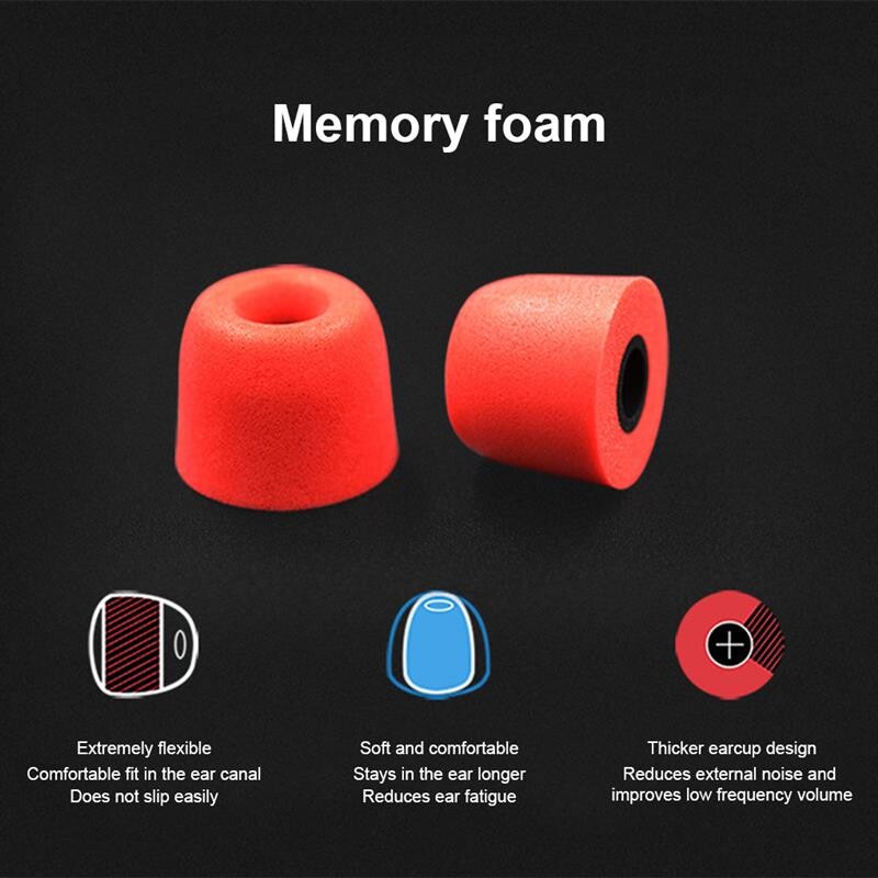 KZ 6 paari (12 tk) Pehmed mäluvahust kõrvaklapid Kõrvaklapid Suurused Mürasolatsioon Kõrvaotsikud Kõrvasisesed kõrvaklappide tarvikud