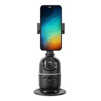 Auto Tracking Face Tripod 360° Rotation follow Up Pan Tilt Χωρίς εφαρμογή με τηλεχειριστήριο και χειρονομία για εγγραφή βίντεο Tiktok Live