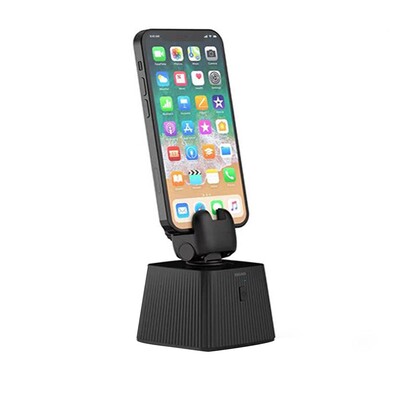 Q6 mobiliojo telefono „Gimbal Intelligent“ stebėjimo „selfie Stick“ 360 laipsnių besisukantis telefono laikiklis, fotoaparato stovas tiesioginei transliacijai