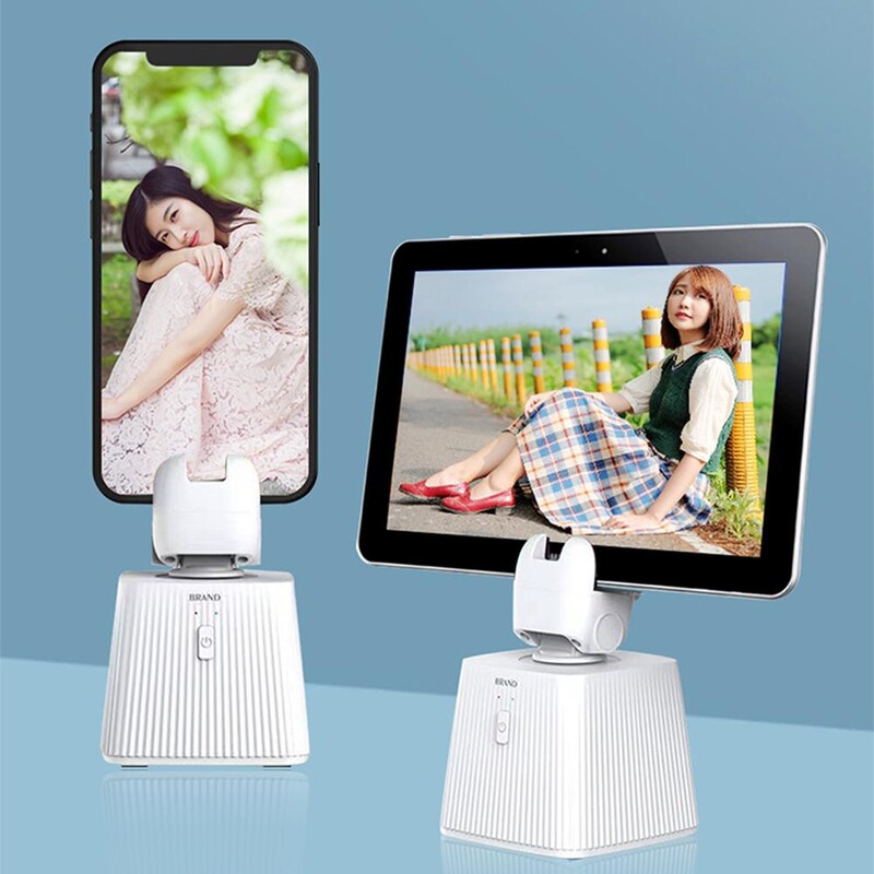 Q6 mobiliojo telefono „Gimbal Intelligent“ stebėjimo „selfie Stick“ 360 laipsnių besisukantis telefono laikiklis, fotoaparato stovas tiesioginei transliacijai