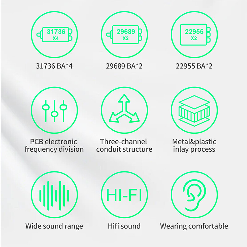 KZ AS16 Pro kõrvasisesed kõrvaklapid 16BA tasakaalustatud armatuur HIFI bassimonitori kõrvaklapid mürasummutavad kõrvaklapid Sport peakomplekt