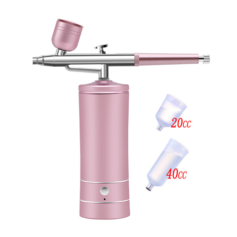 Taaslaetav Airbrush-kompressorikomplekt Õhkpintsli pihusti Püstol Vesi Hapnik Sügav Niisutusmasin Nail Art Tattoo Kook Meigi jaoks