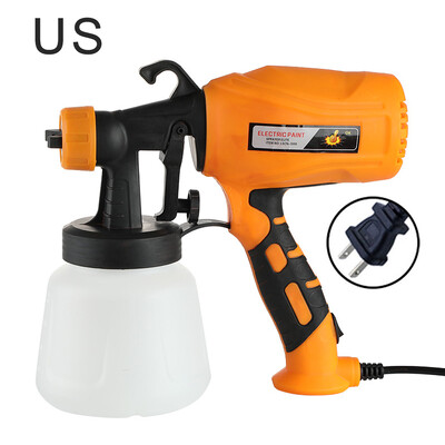 500 W elektrinis purškimo pistoletas 4 purkštukų dydžiai 900 cc HVLP Galingas automatinis ir namų dažų purkštuvas srauto valdymas Lengvas purškimas