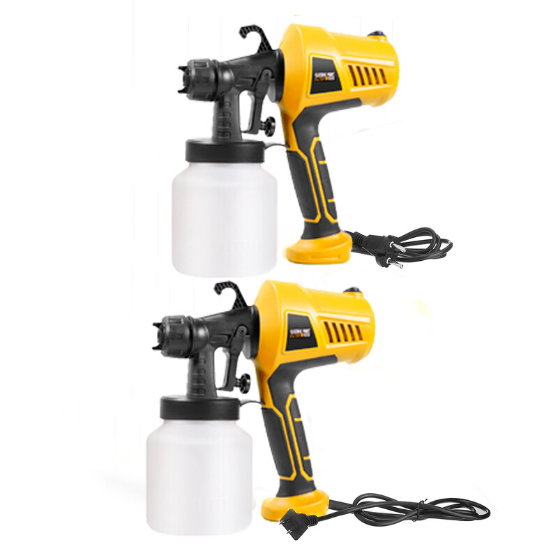 28000 aps./min. purškimo pistoletas 500 W 220 V 110 V didelės galios namų elektrinis dažų purkštuvas, 3 purkštukai, lengvai purškiami ir valomi, puikiai tinka pradedantiesiems