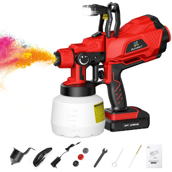 Avhrit HVLP πιστόλι ψεκασμού Cordless Electric Ink Paint Sprayer DIY Auto Furniture Steel Coating Air Compressor Portable Airbrush Kit