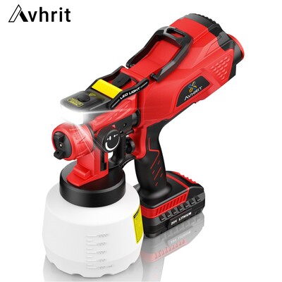 Avhrit HVLP purškimo pistoletas belaidis elektrinis rašalo dažų purkštuvas „pasidaryk pats“ automobilių baldai, plieno danga oro kompresorius, nešiojamas aerografo rinkinys