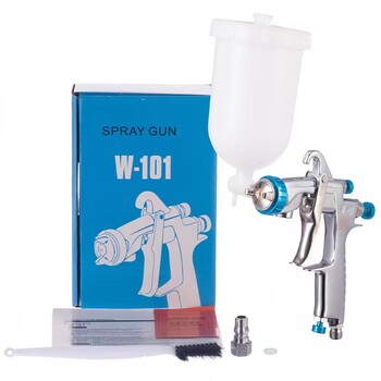 Japan Quality W-101 Paint Sprayer Gun W101 134G Spray Gun Plastic Cup Metal Pot 0,5/0,8/1,0/1,3/1,5/1,8mm