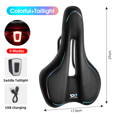 WEST BIKING Îngroșați Șa de bicicletă Confortabil, rezistent la șocuri, Scaun pentru ciclism, gol, anti-alunecare, pernă moale, de călătorie, MTB, șa de bicicletă de drum