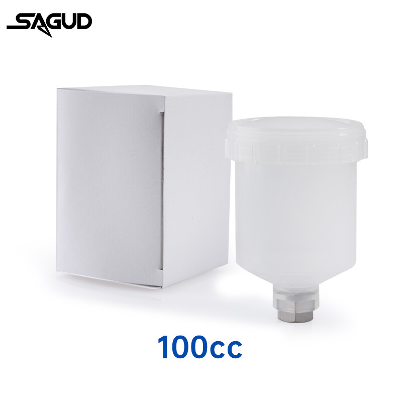 Airbrush 100cc puodelio rinkinys 0,5 mm dvigubo veikimo gravitacinio oro šepetėlio jungties priedai Trijų skylių antgalio dangtelis, skirtas nagų dailėms dažyti automobilius